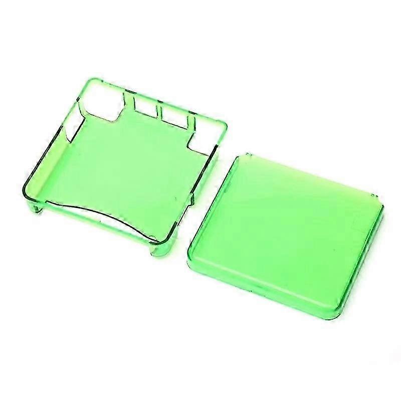 Transparent Hard Shell Case TPU Case Clear Crystal Protective Case for Game Boy Advance GBA SP Game Console, Green