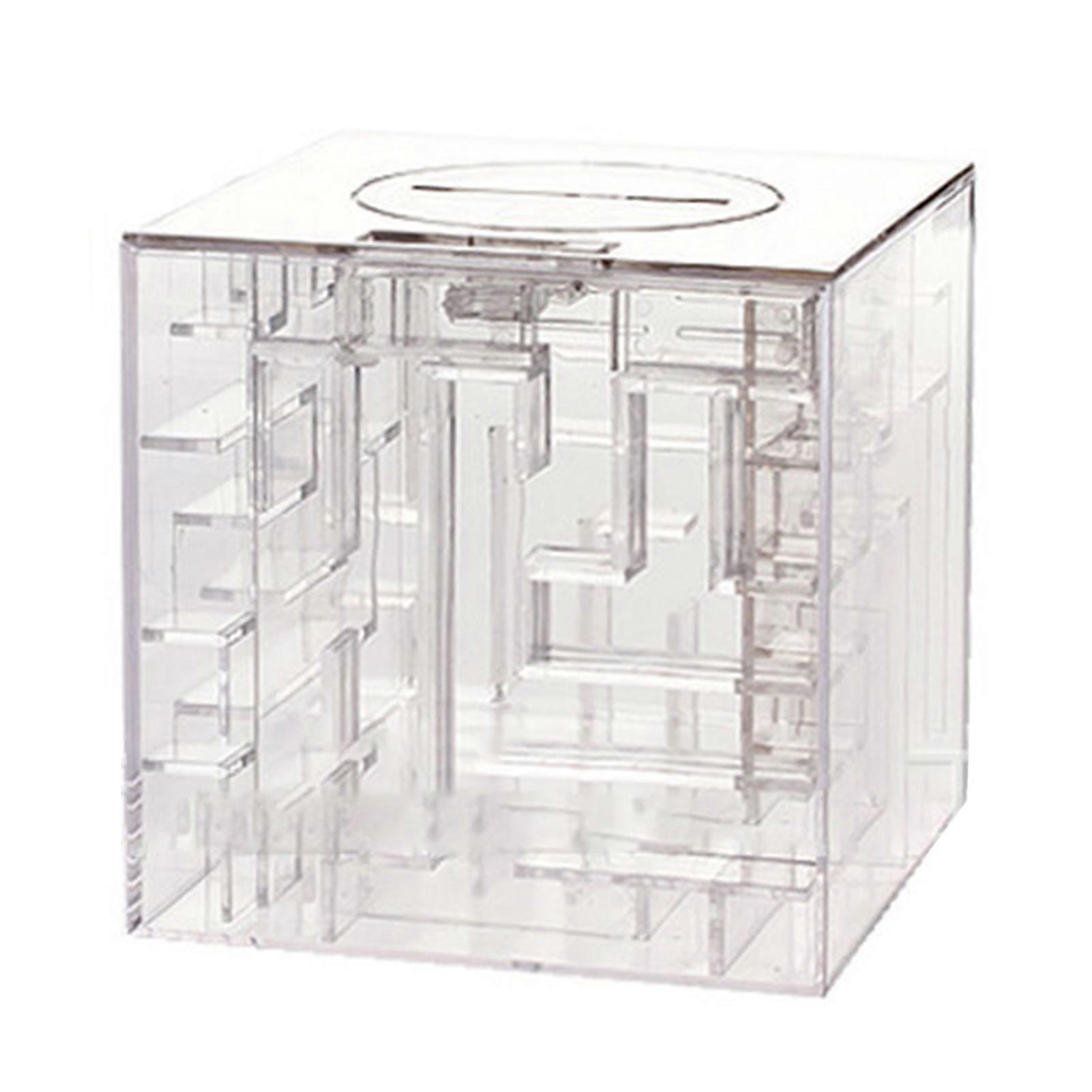 Piggy Bank Three Dimensional Maze Design Transparent Exquisite Unique Piggy Bank Toy for Kids