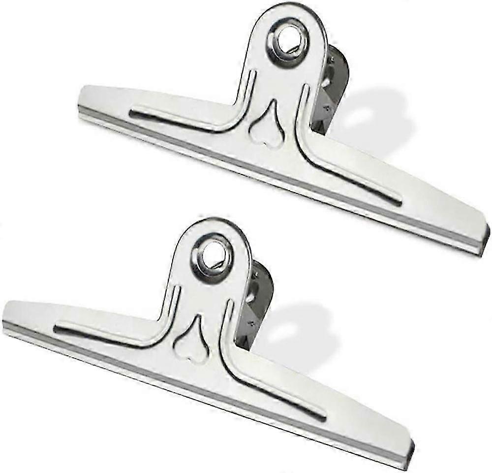 Extra große Bulldogge Clips, 2er Pack 30cm (silber)