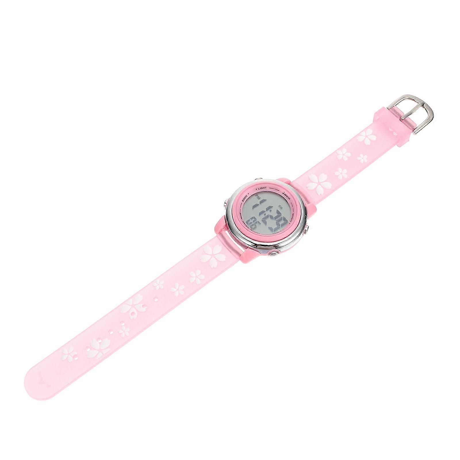 Children's Multi-Functional Watch In Pink Ideal For Learning Time With Waterproof Capabilities 1 Pc