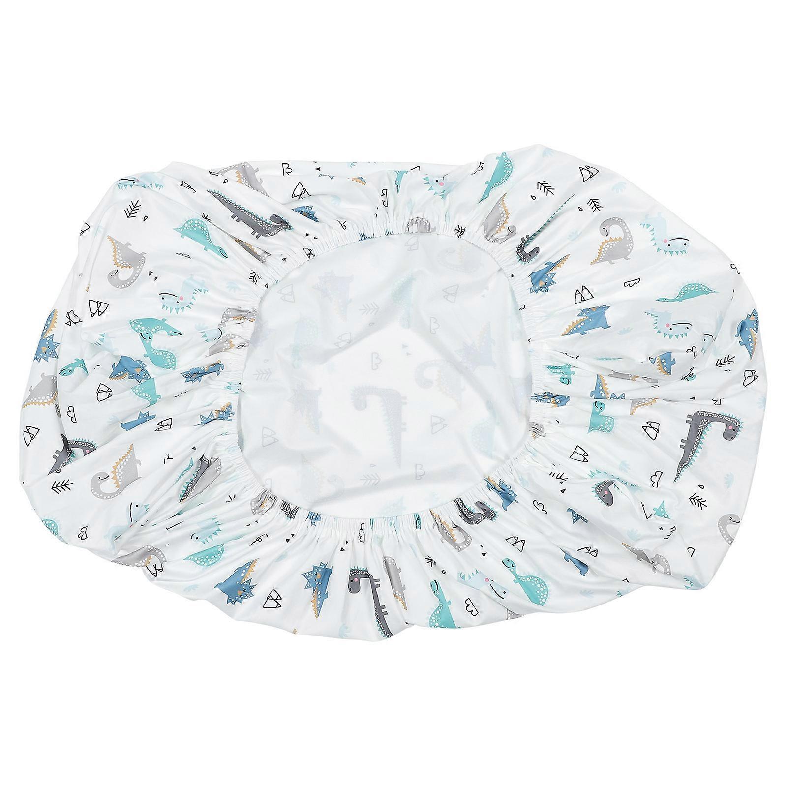 Fitted Bassinet Mattress Cover with Removable Dinosaur Design – Soft, Breathable, Easy to Clean for Nursery Use