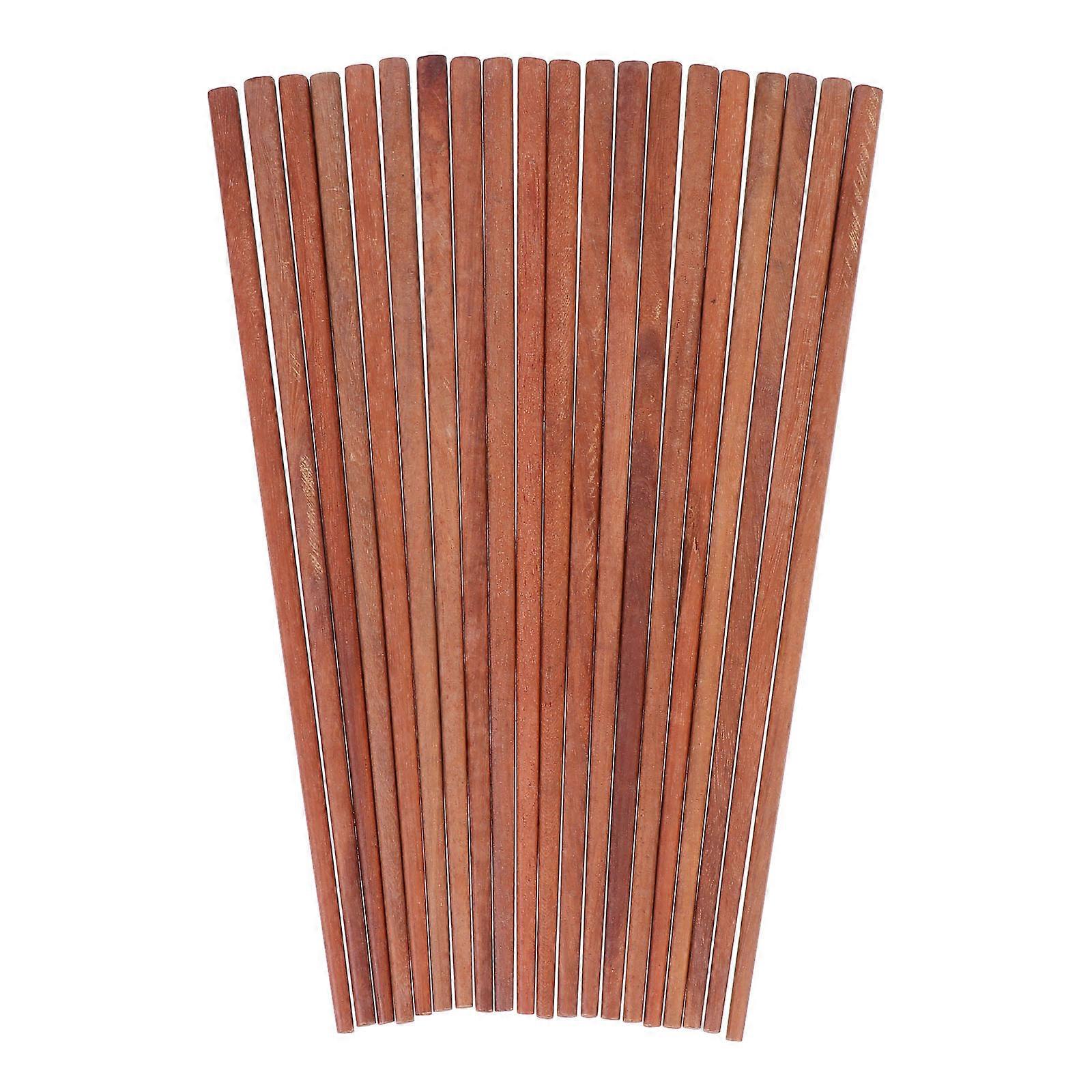 Chopsticks 20 Pairs Portable Heat Resistant Wood Cooking Utensils Ideal For Adults During Daily Use And Massage Therapy