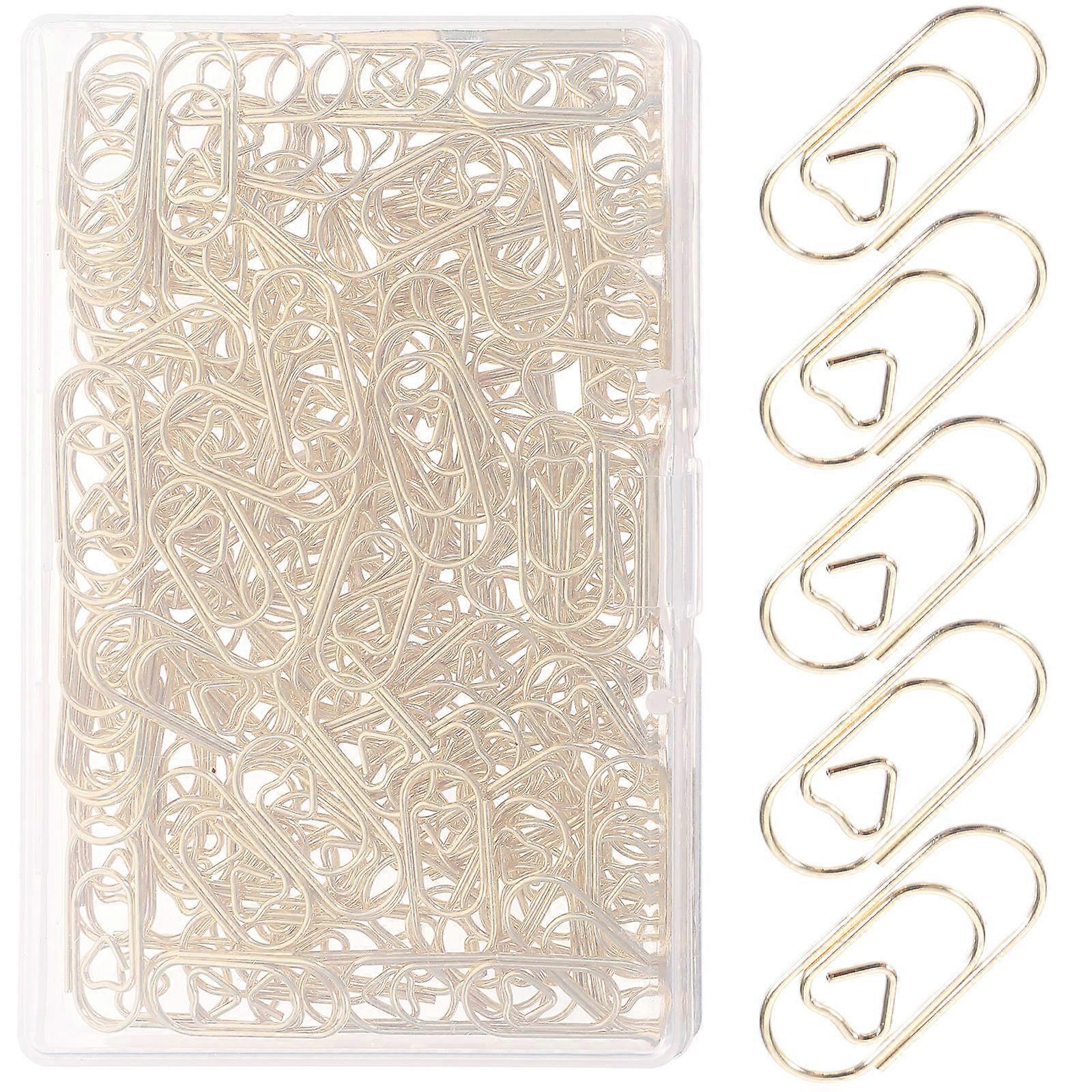 150pcs Metal Paper Clips Cute Paper Memo Clips Delicate Document Clips