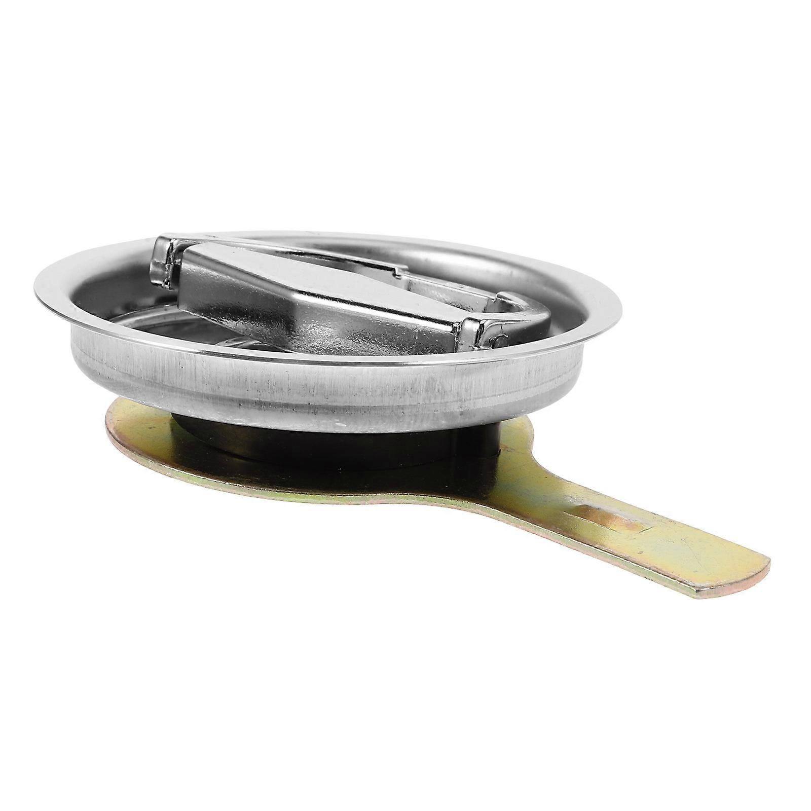 Fire Hydrant Lock Replacement Round Lock Panel Latch For 12X8.2X2CM Silver Security Protection 1Pcs