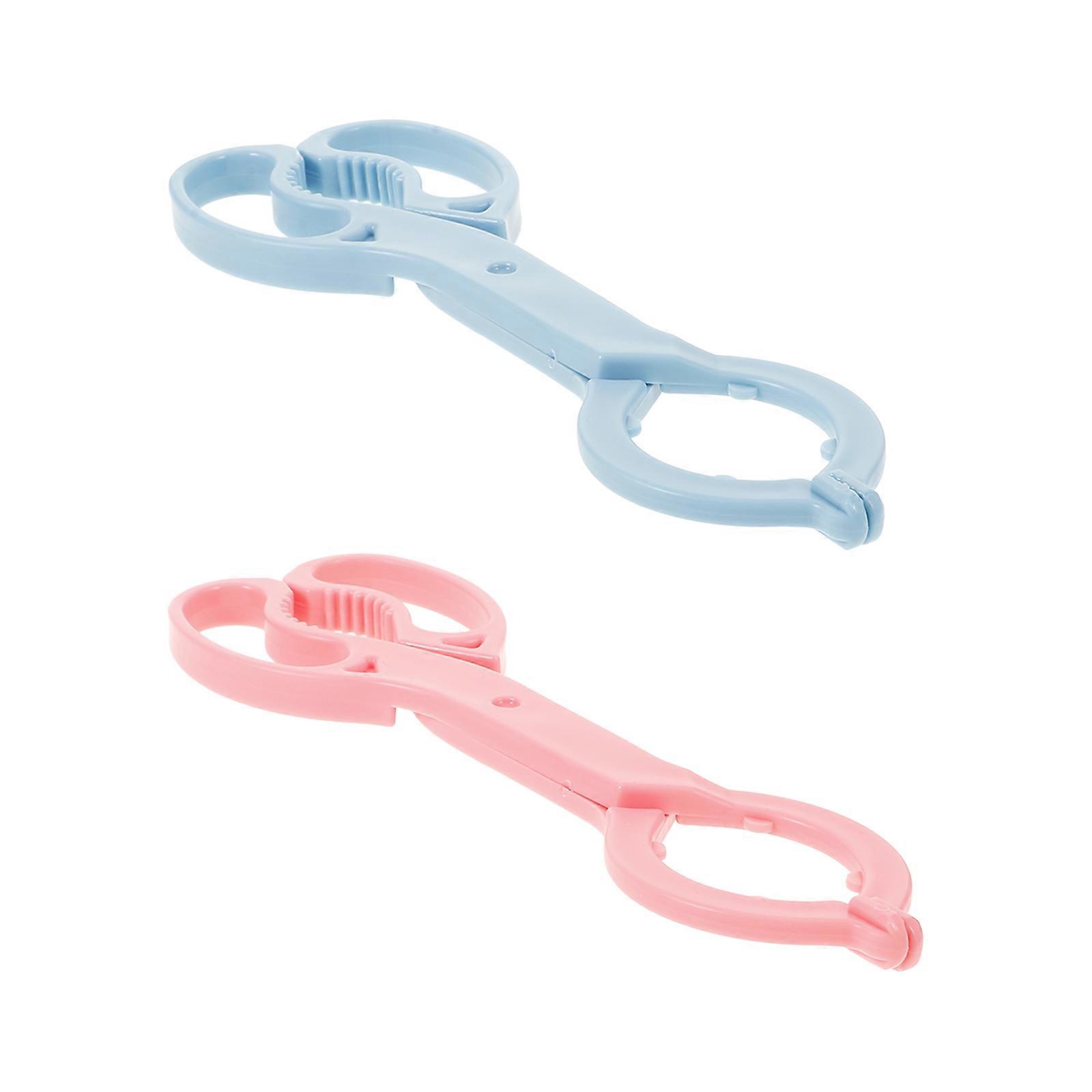 Detachable Feeding Bottle Clip 2Pcs Ideal For Parents Bottle Handling Compact Design Anti-Slip