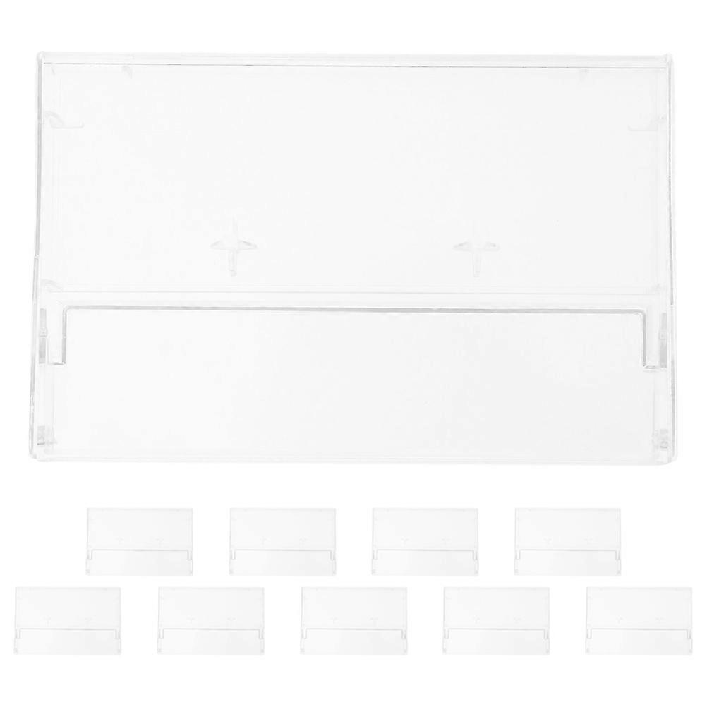 10Pcs Rectangular Cassette Storage Container For Audio Tapes Enthusiasts Convenient Organization And Preservation