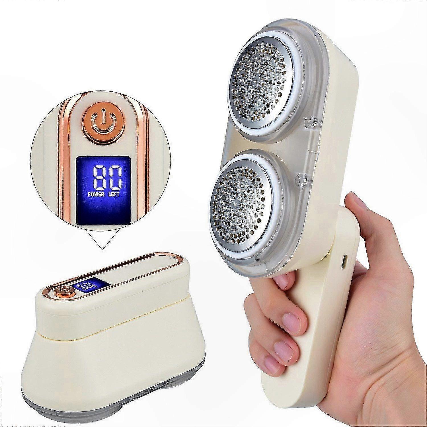 Double-Headed Fabric Shaver and Brush Combo for Lint and Hair Removal