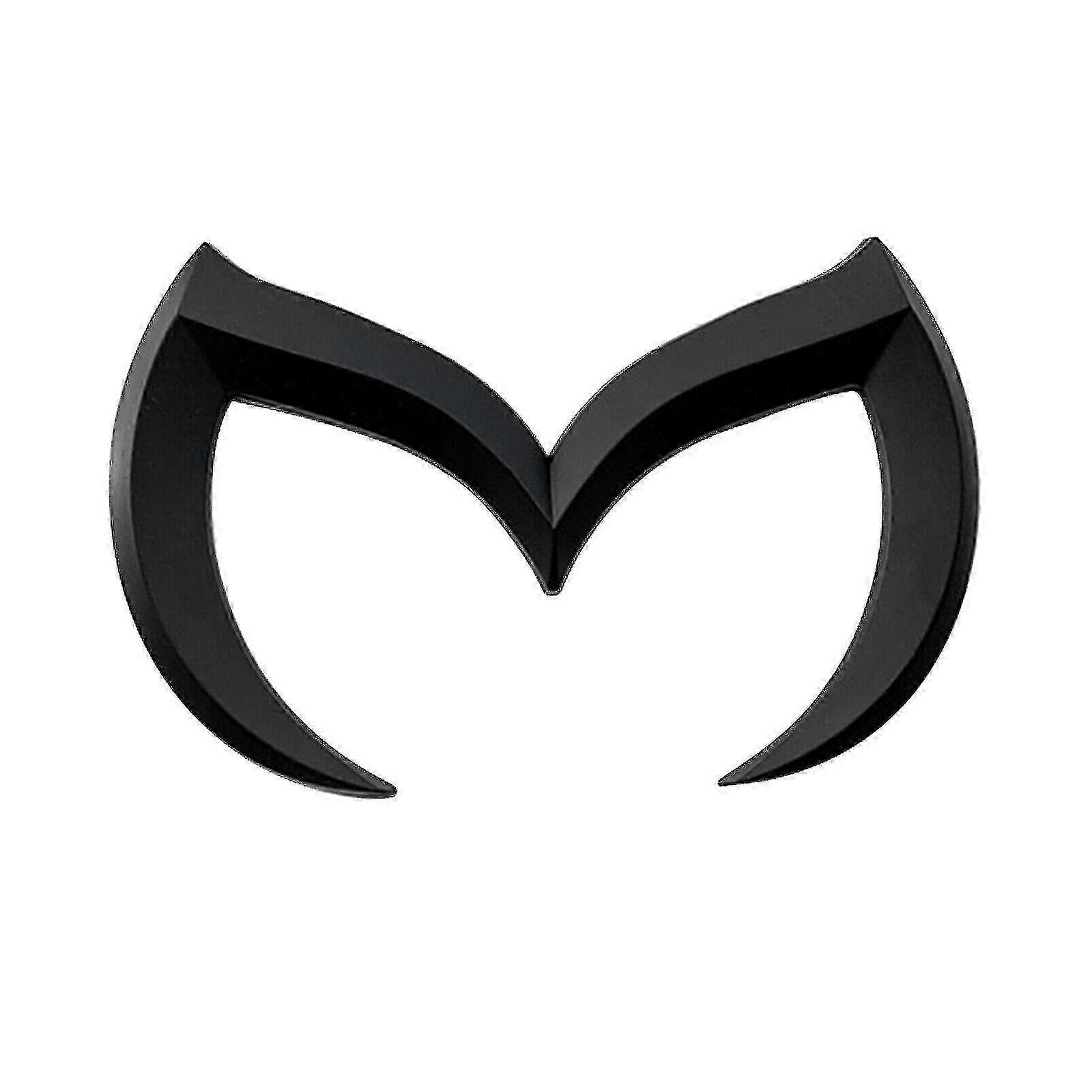 2025 Compatible With All Mazda Model Body Black Evil Mlogo Badge Decal