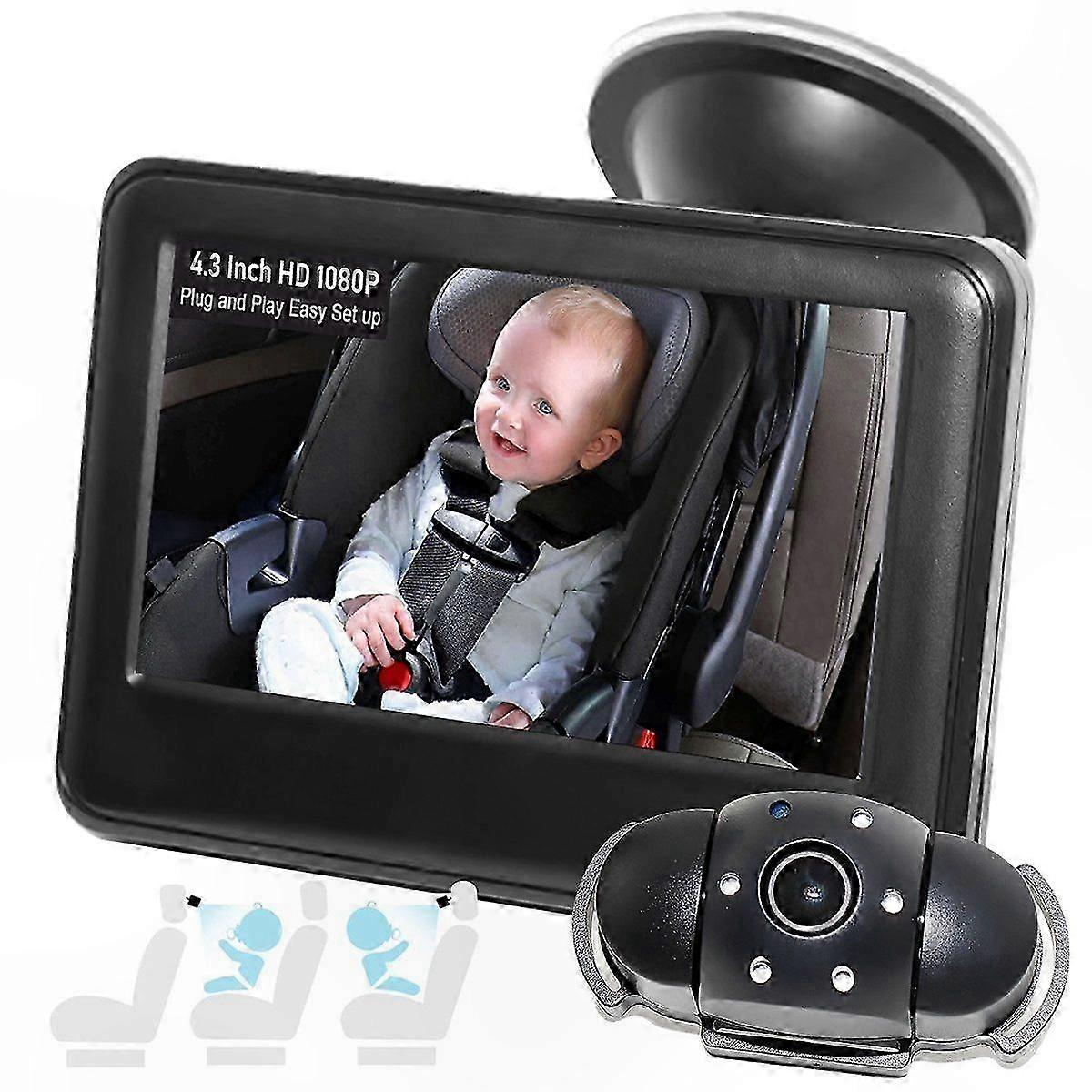 4.3" LCD Portable Monitor with 120 Wide Angle View for Baby Safety