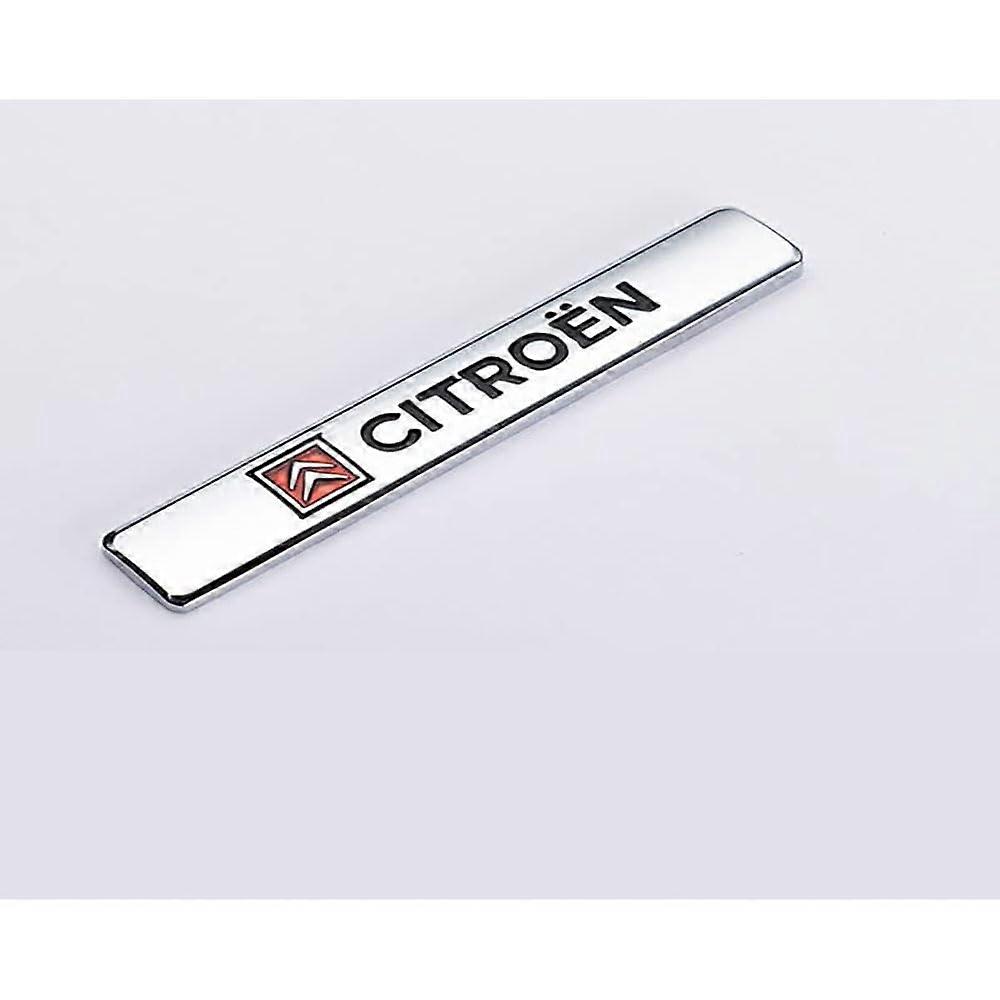 Car Emblem for Citroen C3 C4 C5, Chrome Badge Logo Letters for Side Bonnet Boot Exterior Replacement