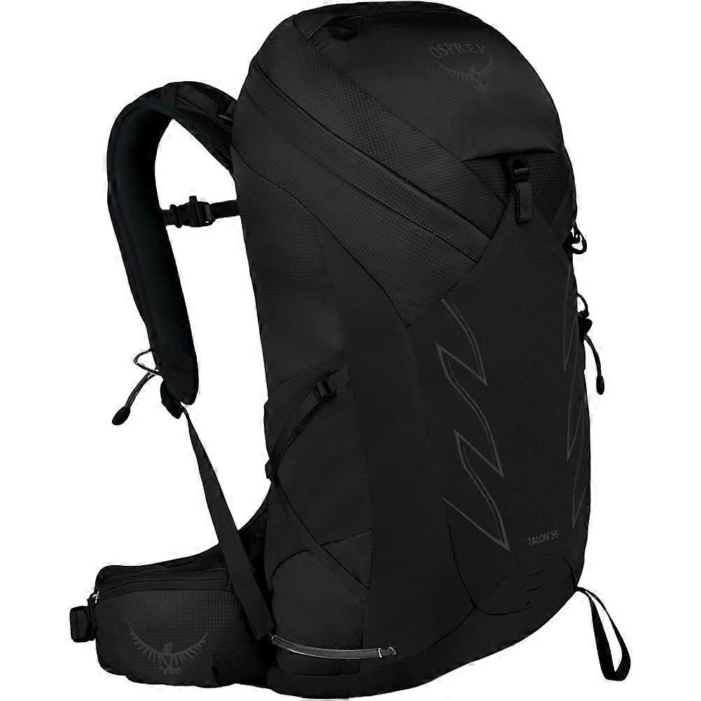 26 Black Men's Hiking Backpack 24-26L Size S-M Lightweight Versatile Stealth Black Color