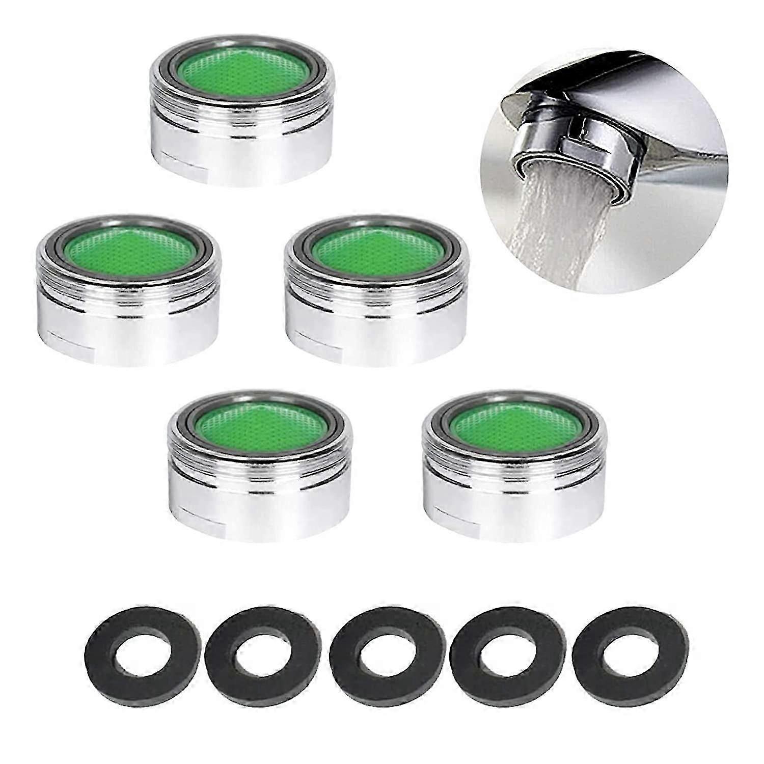Faucet aerator with gasket for easy installation