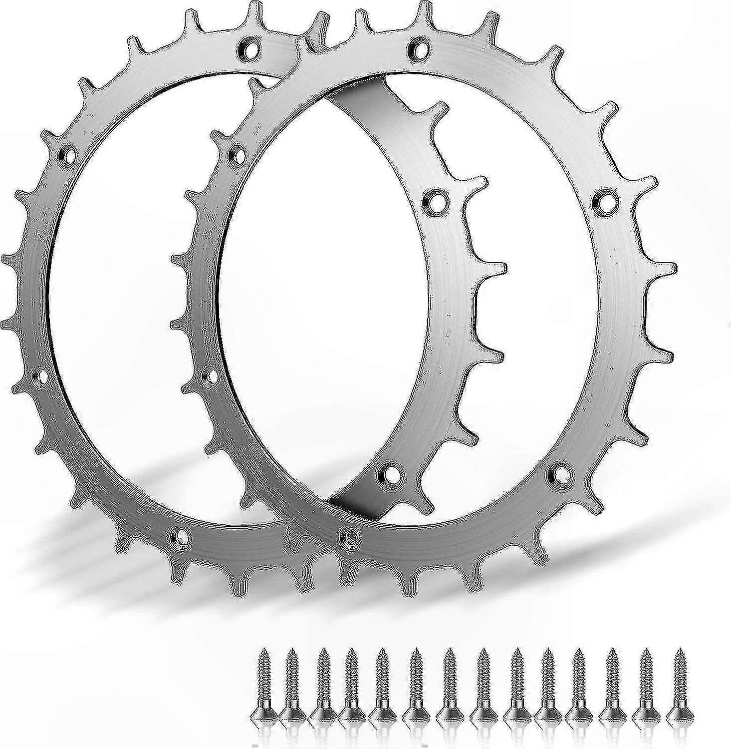 2er-Pack Edelstahl-Spikes für Mähroboter, kompatibel mit Indego-Modellen, verbesserte Traktion, langlebiges entgratetes Design