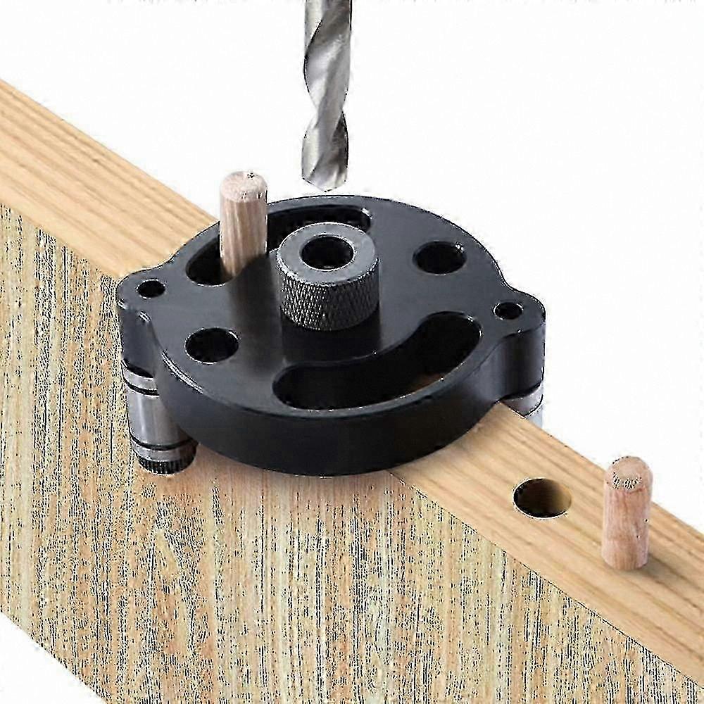 Self-Centering Dowel Jig Kit, 3-Hole Drill Guide, 2.75" Aluminum Alloy Dowel Drill Alignment Tool
