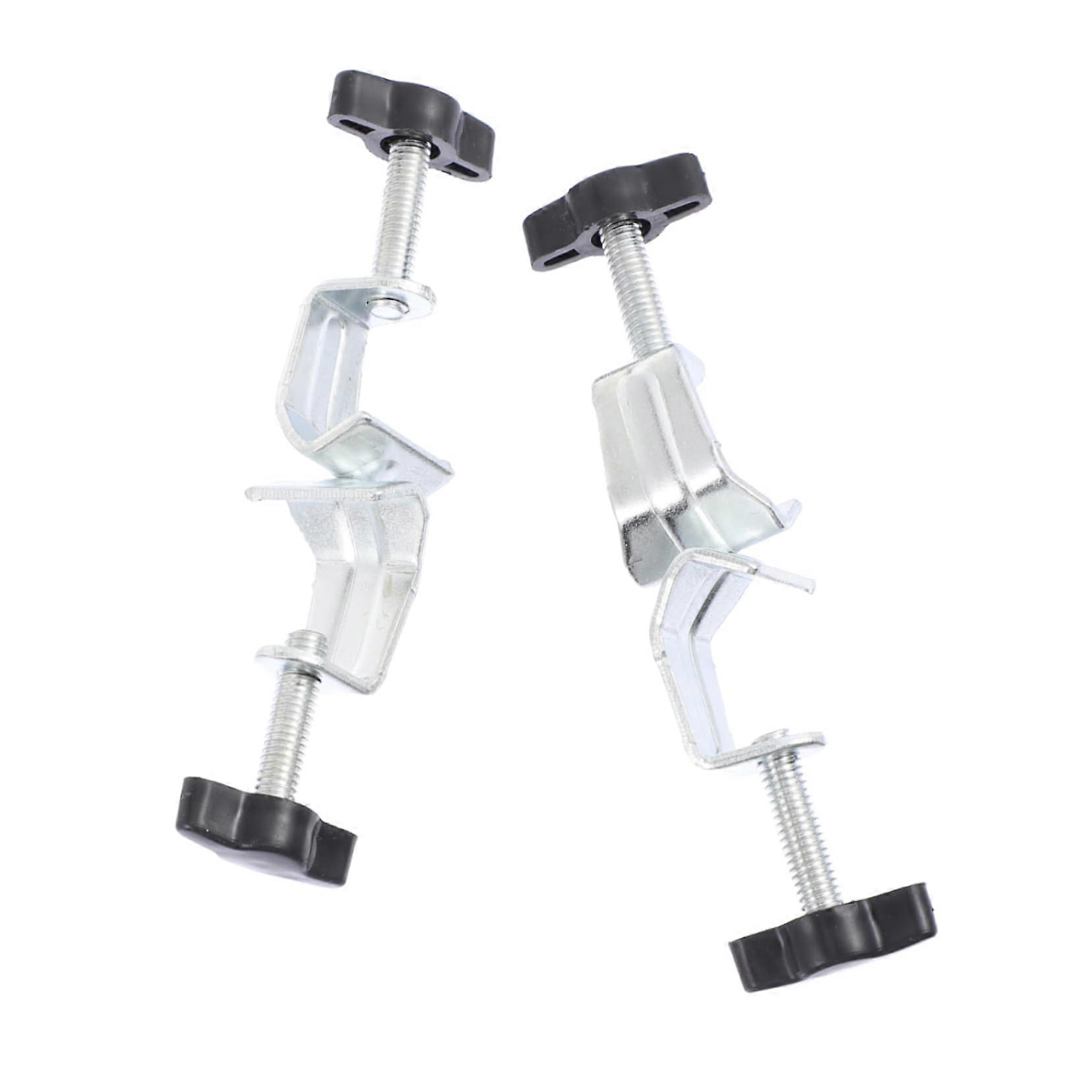 2Pcs Adjustable Bosshead Clamp Holder for Chemistry Right Angle Support