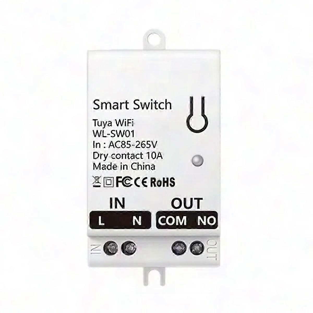 Tuya Smart WiFi Dry Contact Switch 10A Relay Module for Home DIY Works with Alexa Smart Life AC 85-265V