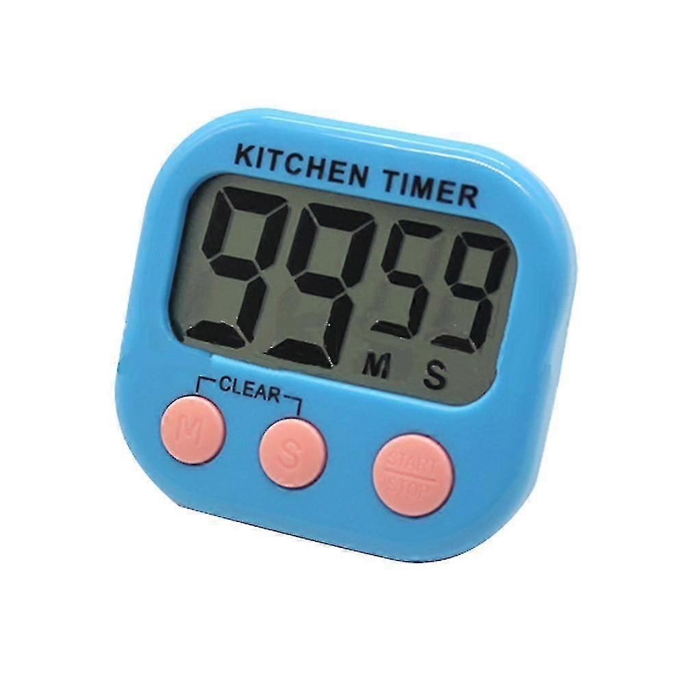 2pcs Digital Kitchen Timer Lcd Display Digits Cooking Timer Magnetic B