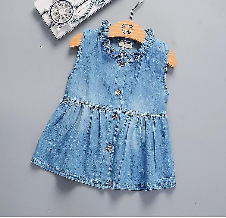 Robe de princesse sans manches de bébé d’enfants en bas âge
