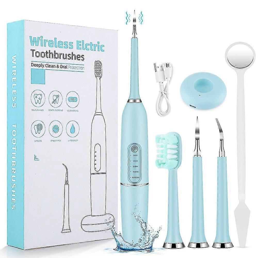 Smart Ultrasonic Tartar Remover with 5 Modes & USB Charging for British Families