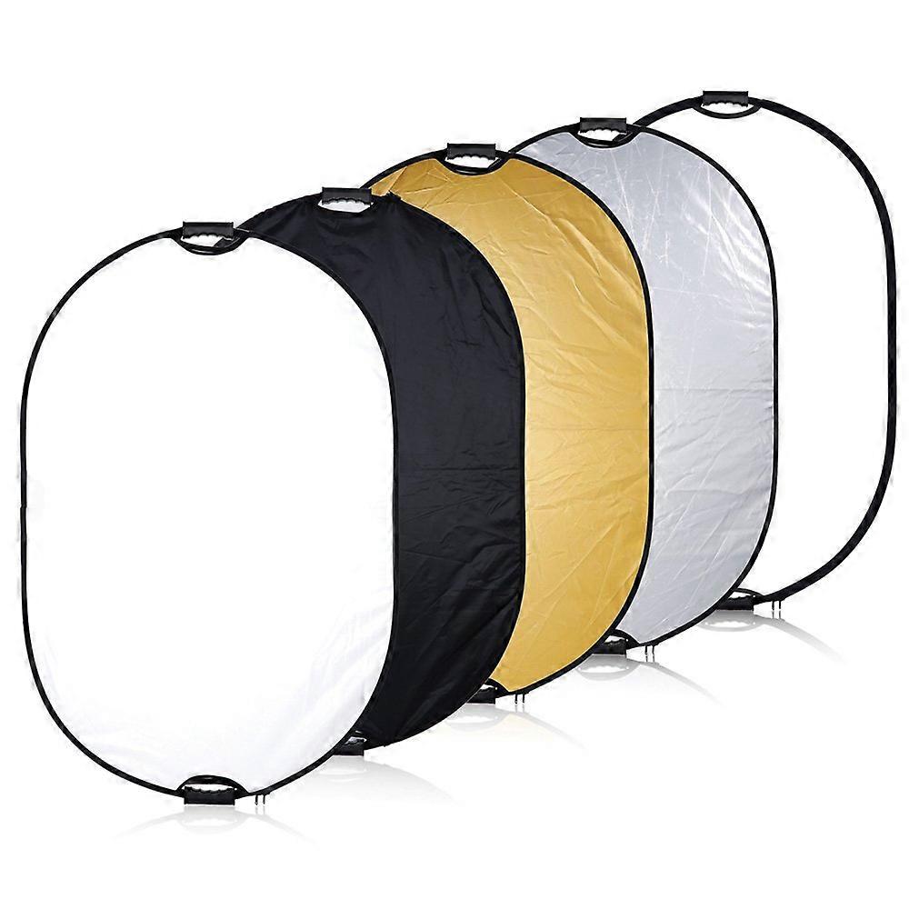 5 In 1 Reflector With Grip, 100x150 cm Portable Collapsible Photography Bounce Board (Translucent Diffusion)