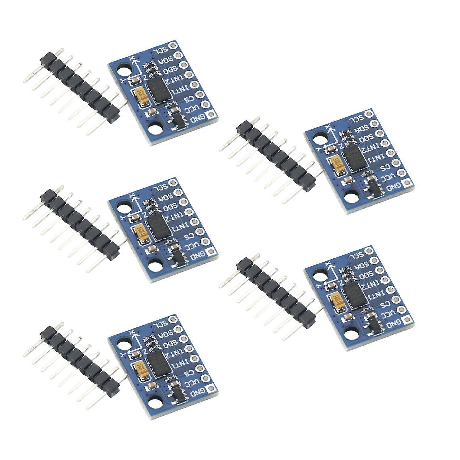 1/3/5Pcs GY-291 ADXL345 Digital Acceleration Sensory Module with Triple Tilt Measurement Triaxial Accelerometer Multicolor
