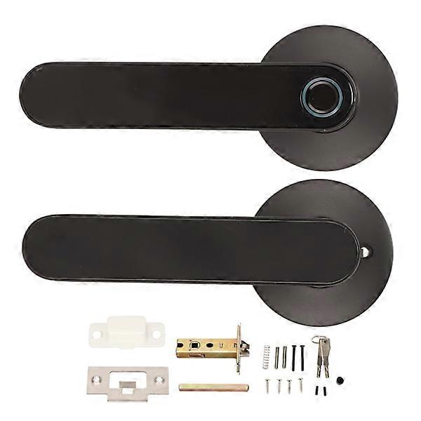 Fingerprint Door Handle Lock Keyless Door Lock with APP Control & USB Charging Port for TUYA Smart Home Security System