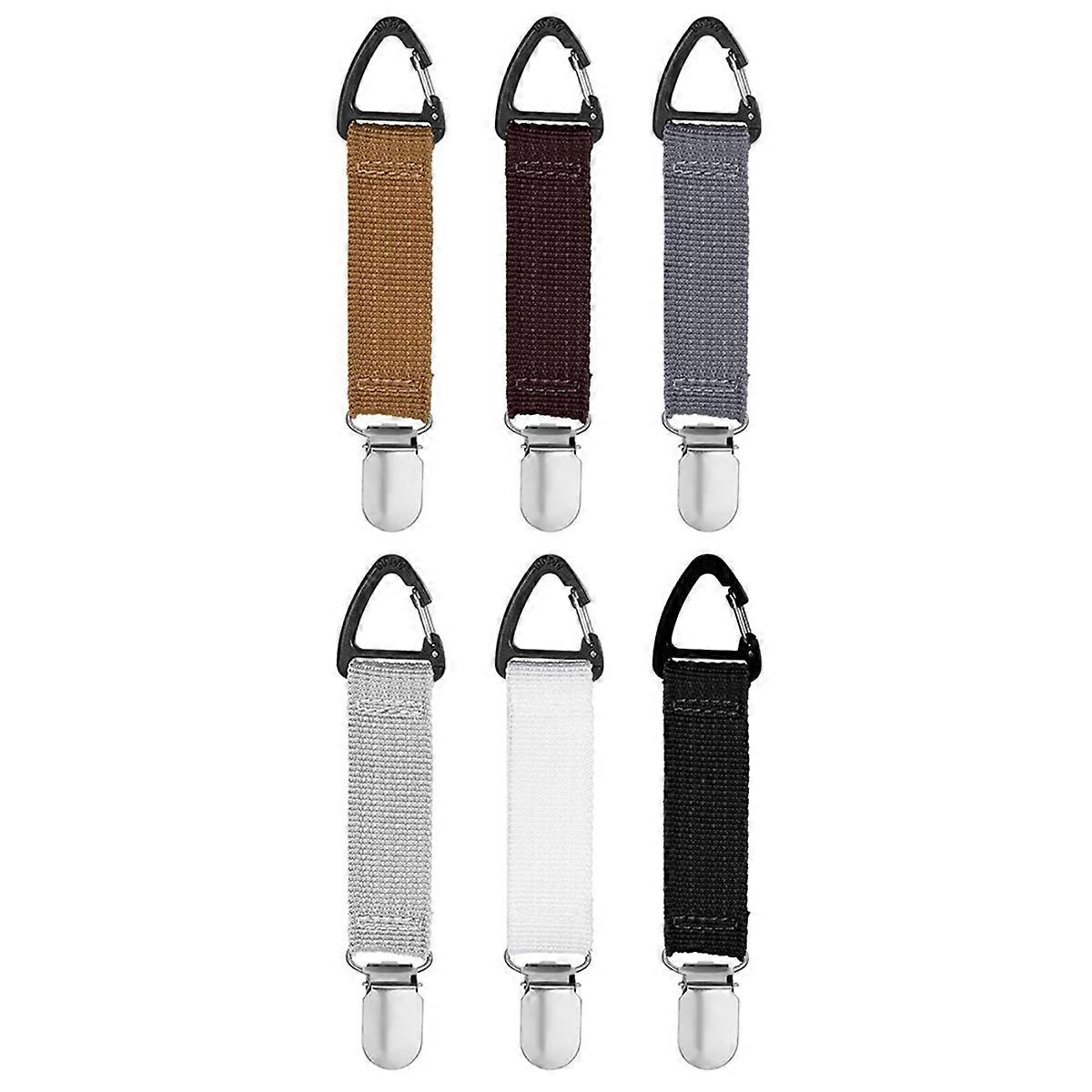 6 PCS Hat Clip for Travel on Bag,Elastic Hat Holder Hands Travel Hats Clip,for Traveling Bags Backpa