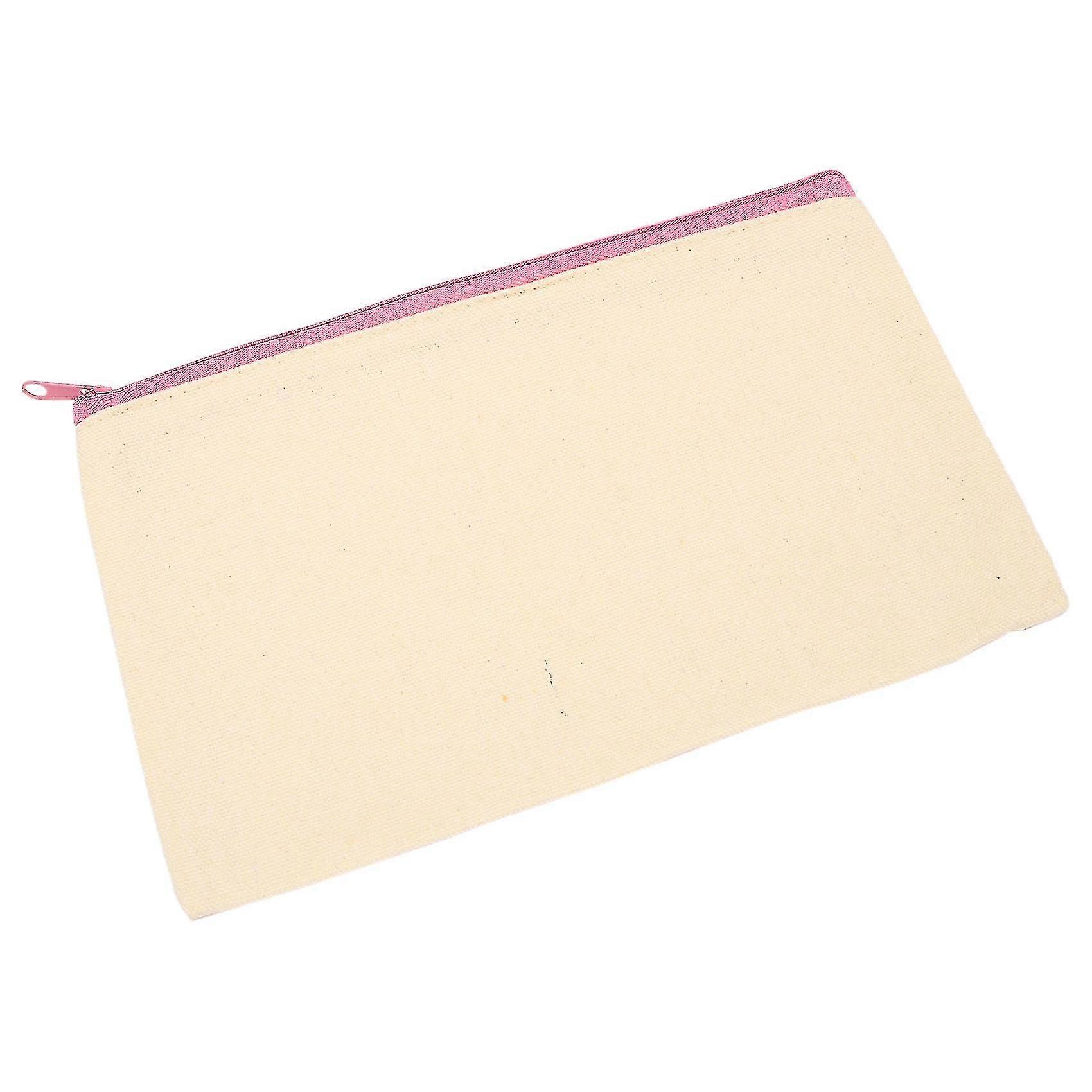 30 pieces of canvas zipper makeup bags, paintable and practical for storage