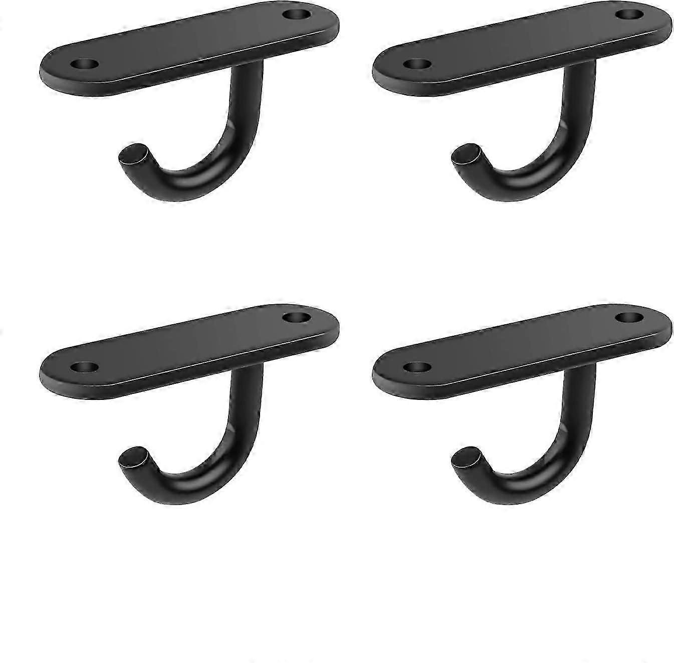 Set of 4 Screw Hooks, 6 cm Stainless Steel Ceiling Hook, Welded Base Hook Screws for Small Ceiling Fans, Wall Lights and Mosquito Nets
