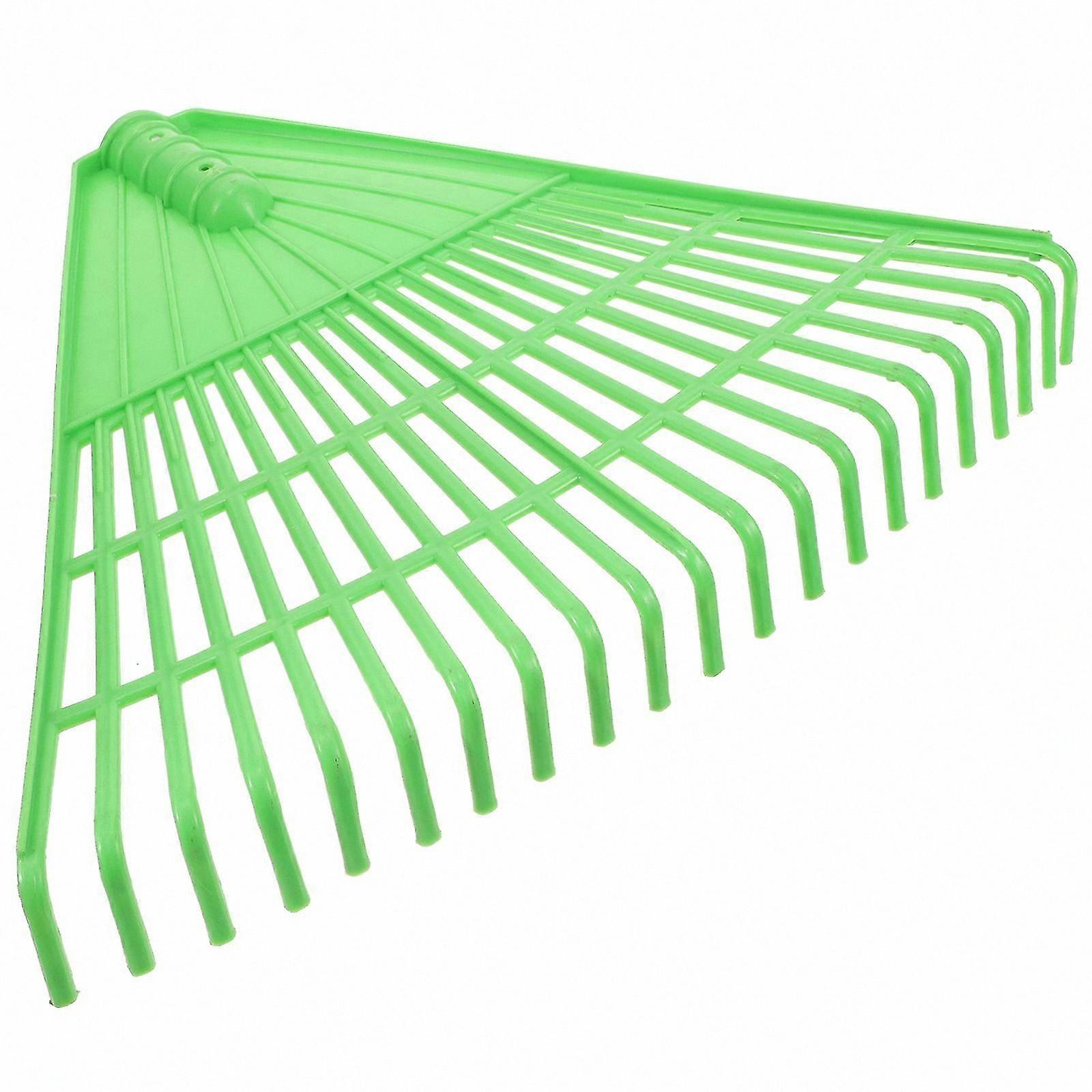 Portable Plastic Lawn Rake for Leaves and Garden Debris Collection Tool with Durable Design