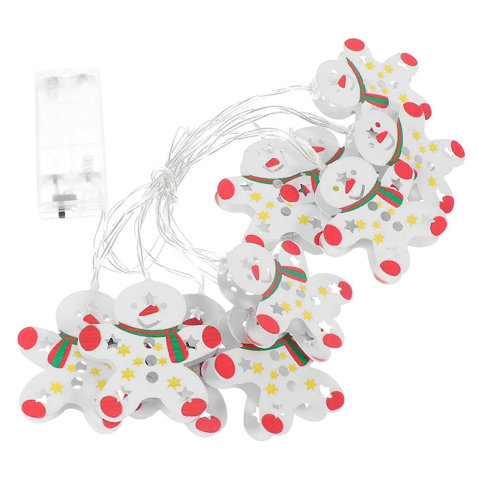 Gingerbread Man Shape Lamp String for Decor with 1Pcs Holiday Use