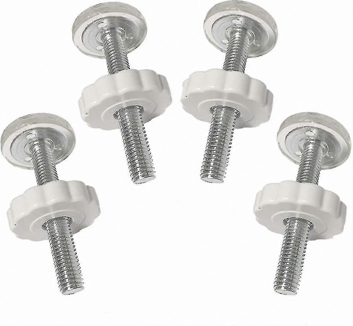 4-Pack Threaded Spindle Rods for Baby Gates with Screw Bolts Accessory Kit