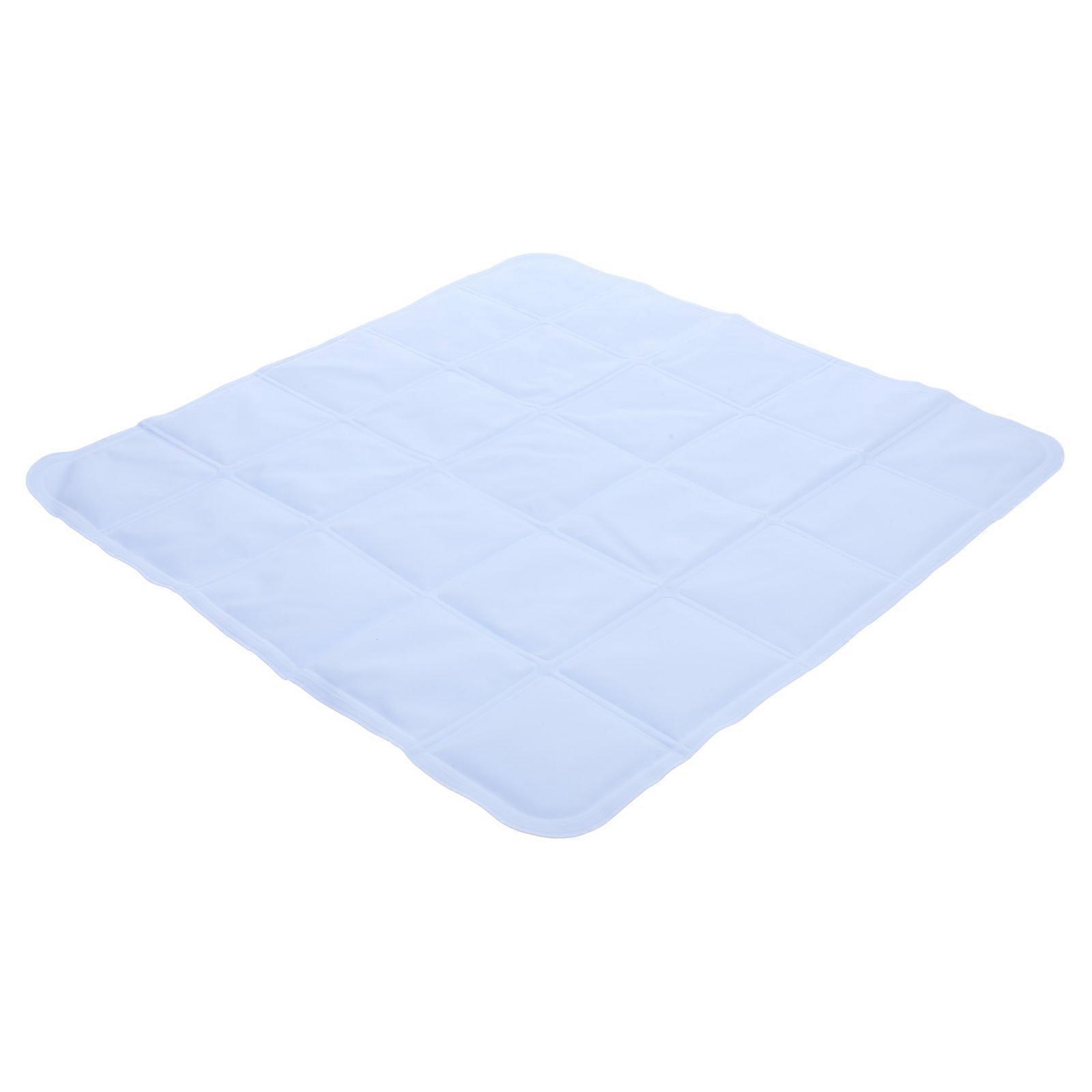 Pet Cooling Mat Dog Summer Nest for Cooling Use Sky-Blue PVC