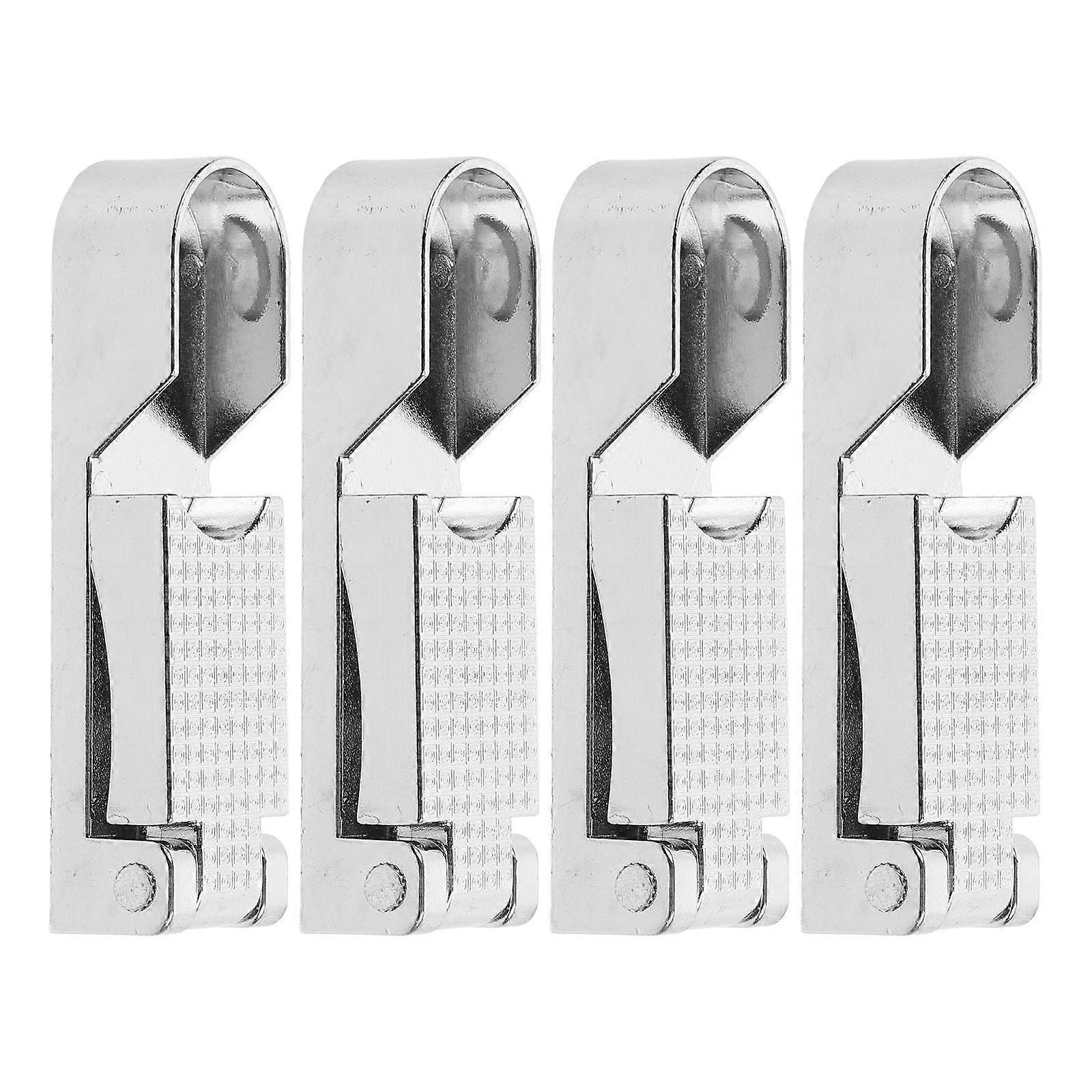 4pcs Closet Rod End Supports Pole Sockets Flange Holder for Closet Wardrobe