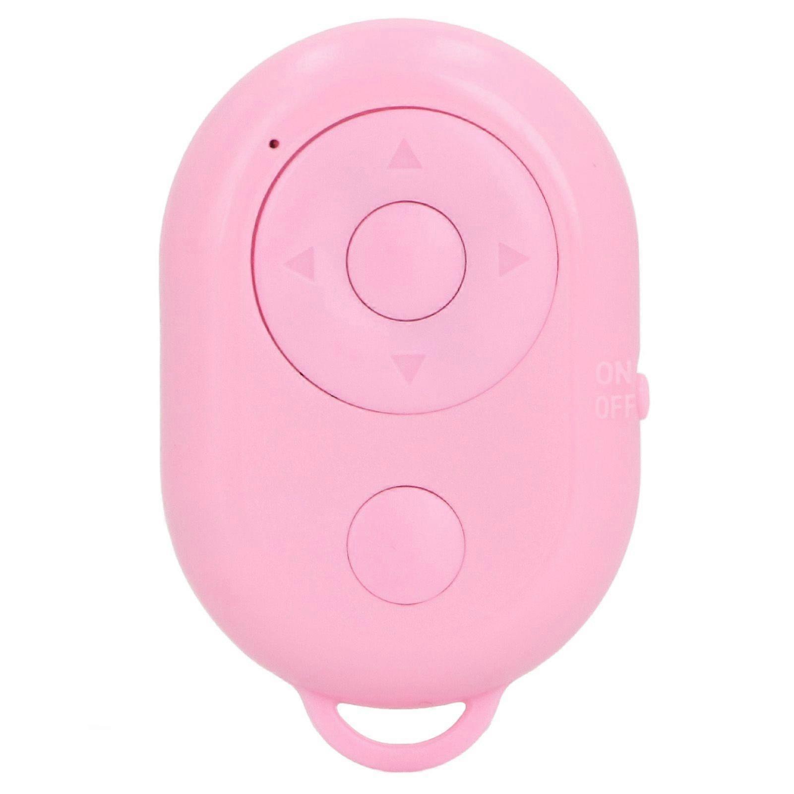 Phone Remote Control BT 4.0 10m USB Type C Charging Selfie Clicker for Giving A Like Page Turning Shooting Pink