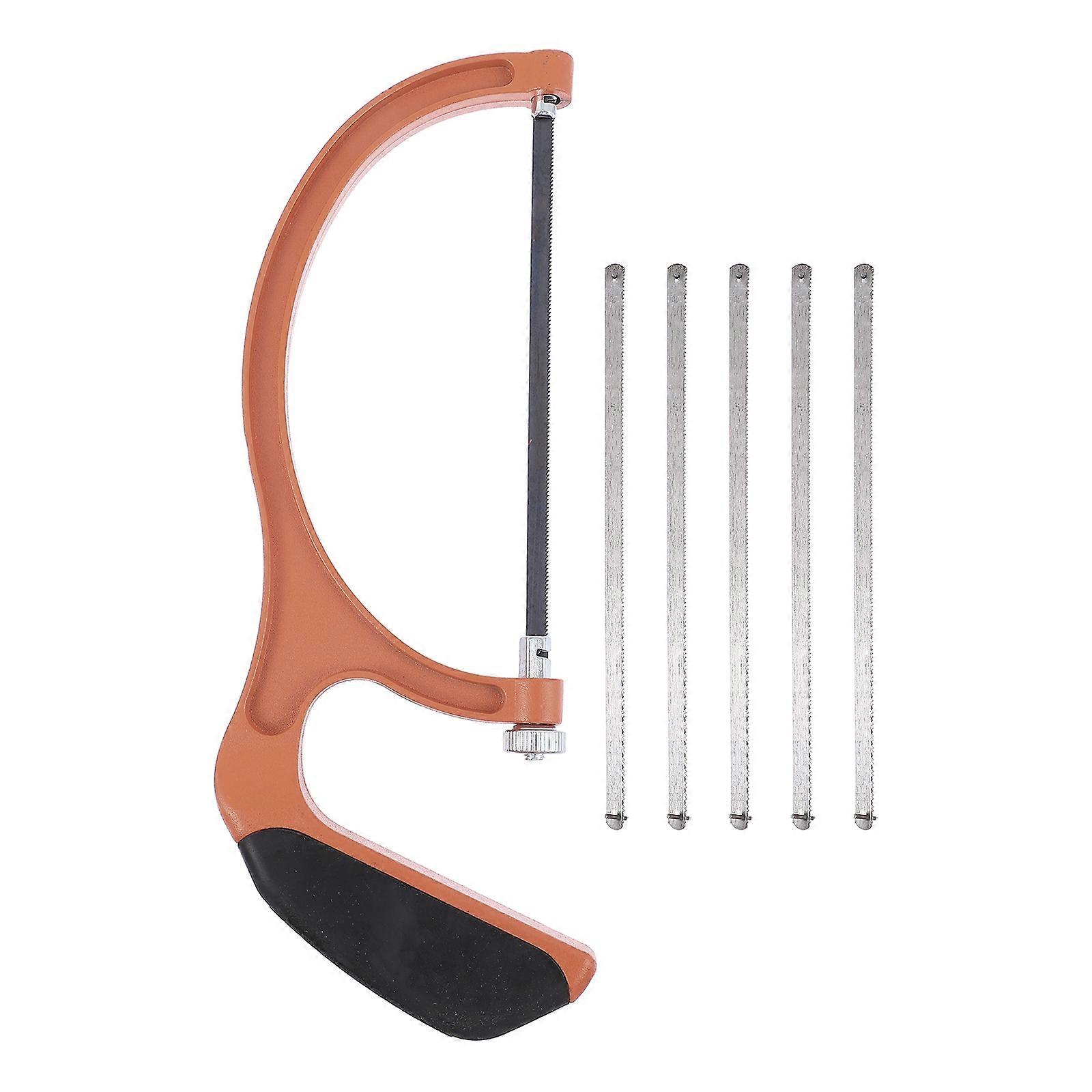 Orange Small Handsaw with Non-slip Handle for DIY Use Durable High Carbon Steel Set of 1