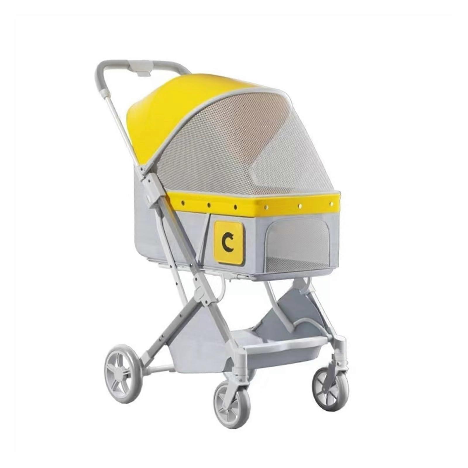Litter Box Portable Folding Pet Outing Trolley Mobility Scooter For Dogs And Cats NonSticky AntiLeakage Tray