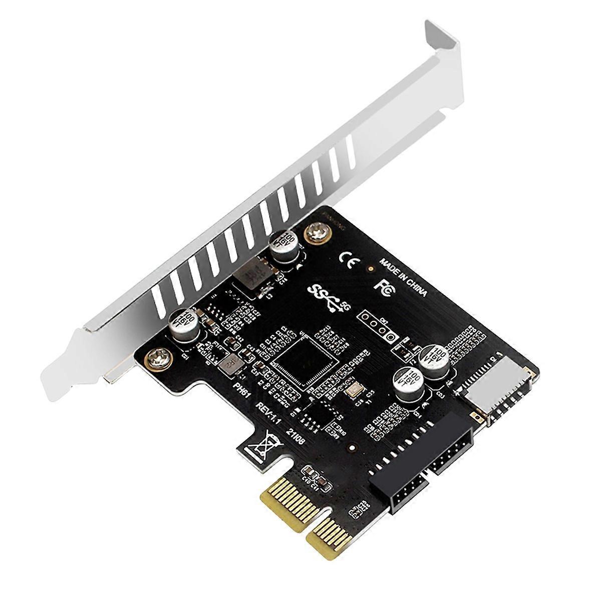PCIE to USB 3.0 Hub Splitter Expansion Card 19Pin PCI-E to USB 3.0 Hub Splitter Extender Card for P