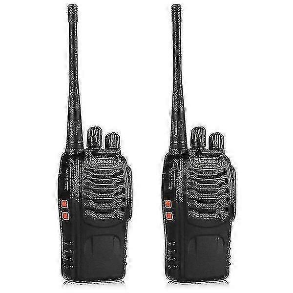 远程可充电双向收音机 2-4 件装 - UHF 400-470MHz 对讲机，带听筒、锂离子电池和充电器