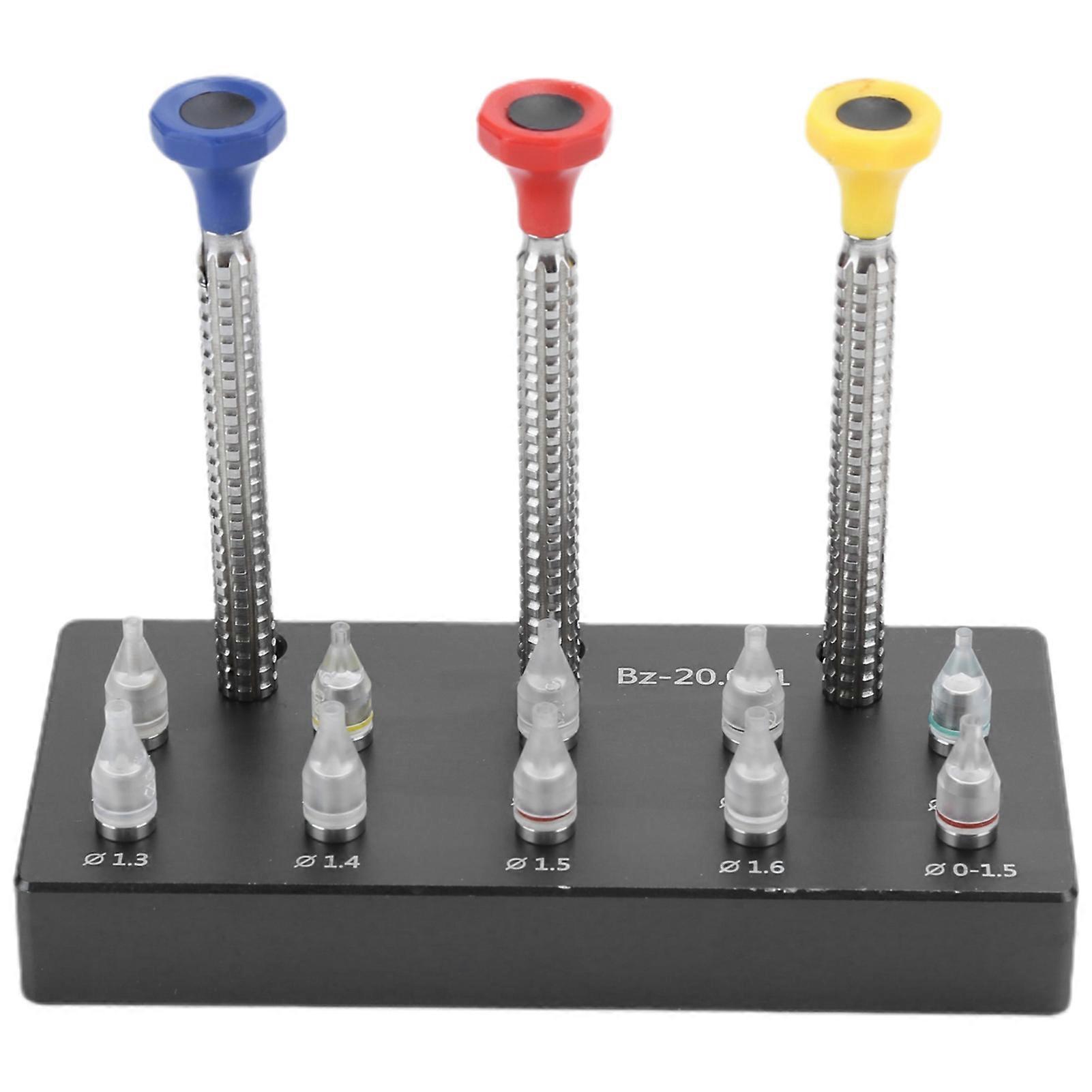 Watch Hand Setting Tool Kit with Replaceable Acrylic Tips 0.6-1.6mm