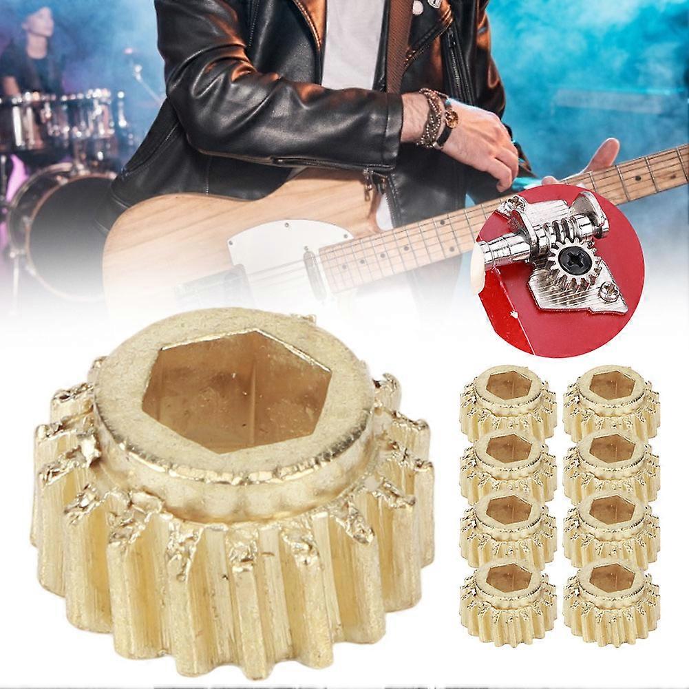 OpenGear 9Pcs Golden Hex Locking Guitar Tuner Pegs 1:18 Ratio