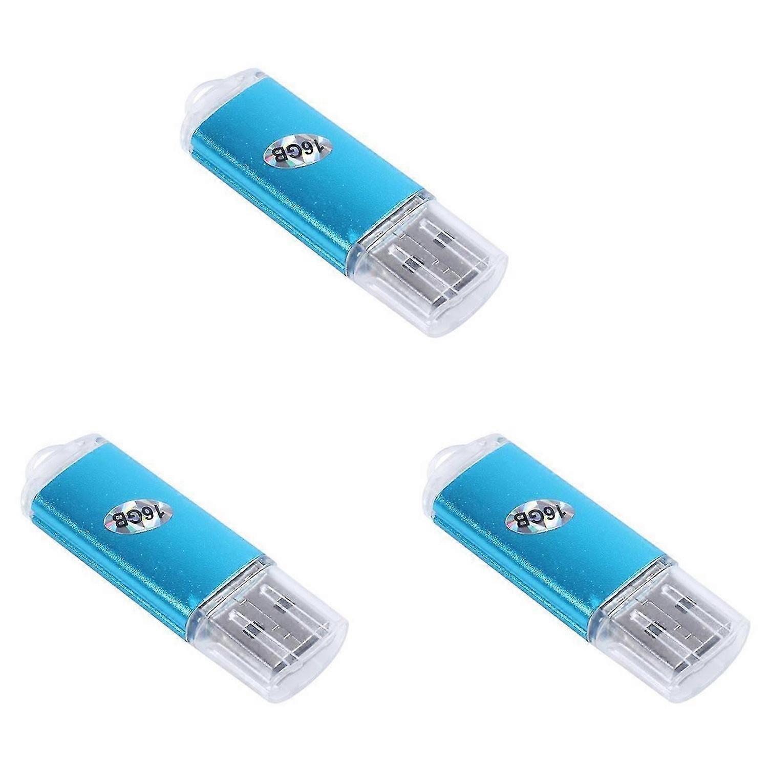 USB Memory Stick Flash Pen Drive U Disk for PC TV Blue 16GB