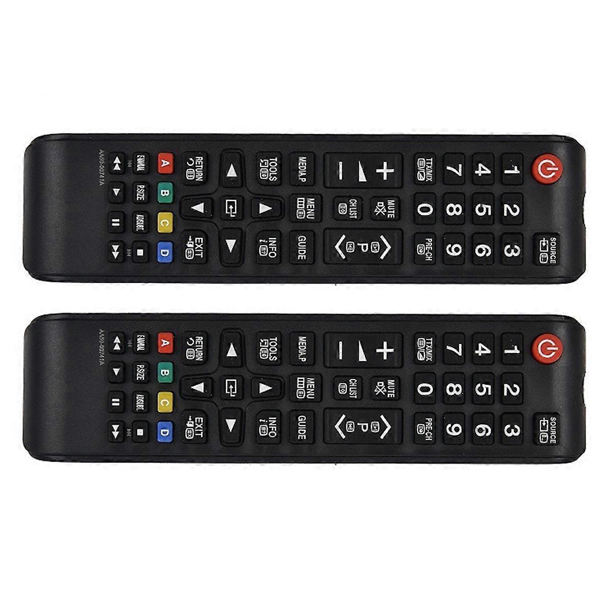 2PCS TV Remote Control LE32C457C6H AA59-00741A Replacement Smart