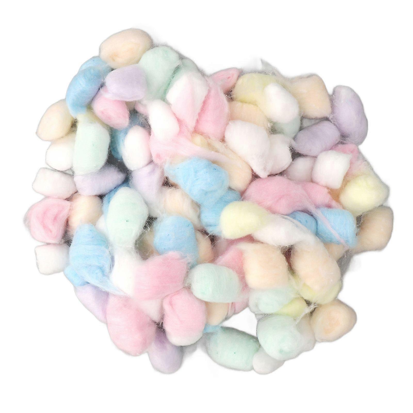 Hamster Cotton Ball Winter Warm Soft Small Animal Bedding Cotton Ball for Hamster Syrian Hamster Chinchilla Rainbow