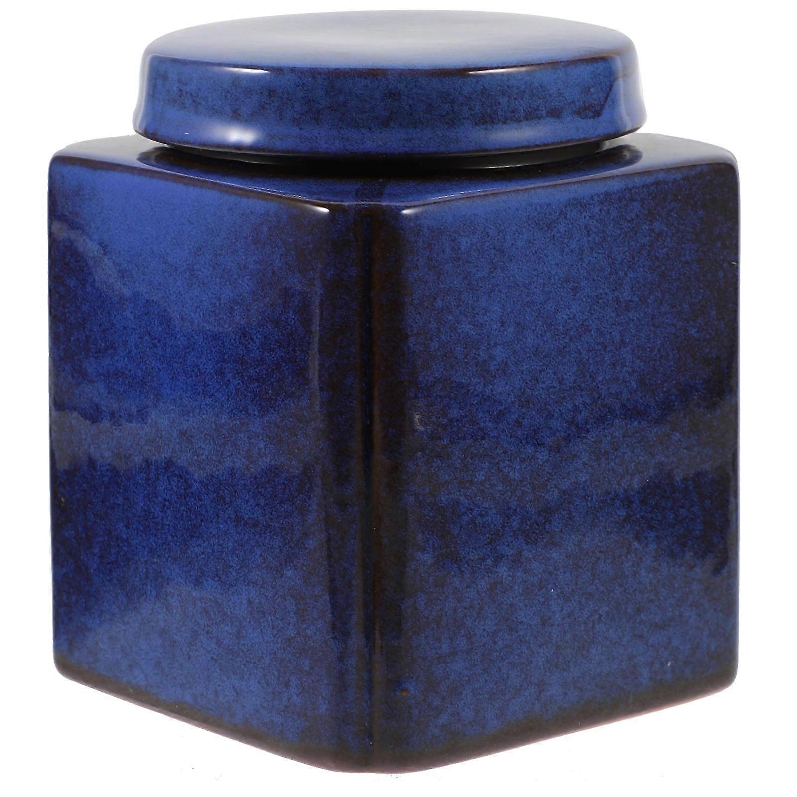 Ceramic Tea Container with Sealing Lid for Tea Leaf Storage Jar