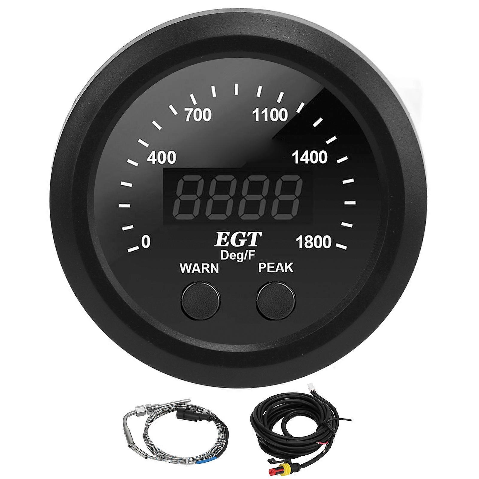 52mm temperature gauge for exhaust gas with sensor
