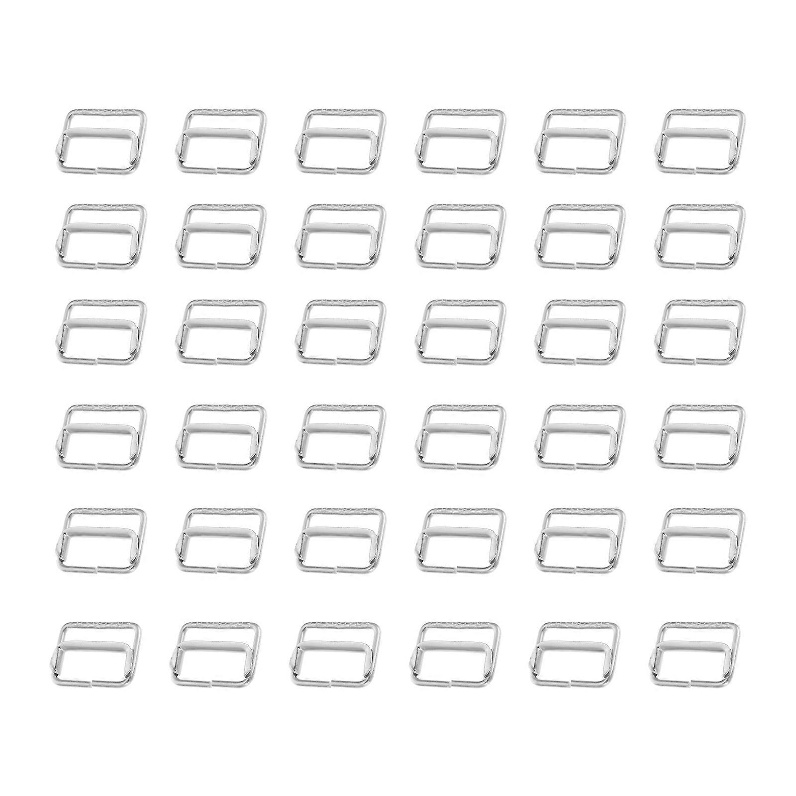 Adjustable Silver Slide Adjuster Buckle for DIY Use 50Pcs Handbag Bag Buckles