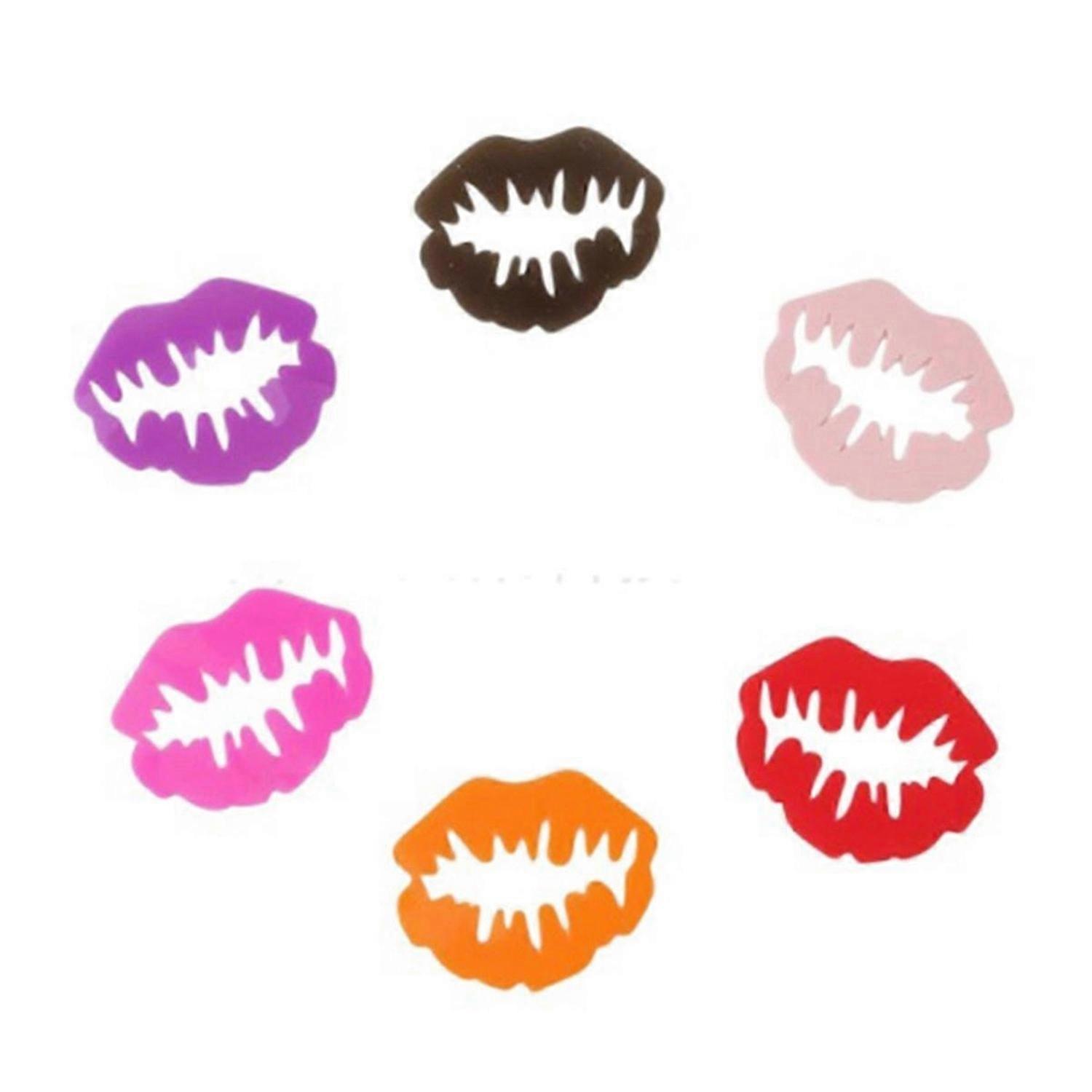 Silicone Glass Wine Label Recognizer Glasses Tea Cup Marker Lips