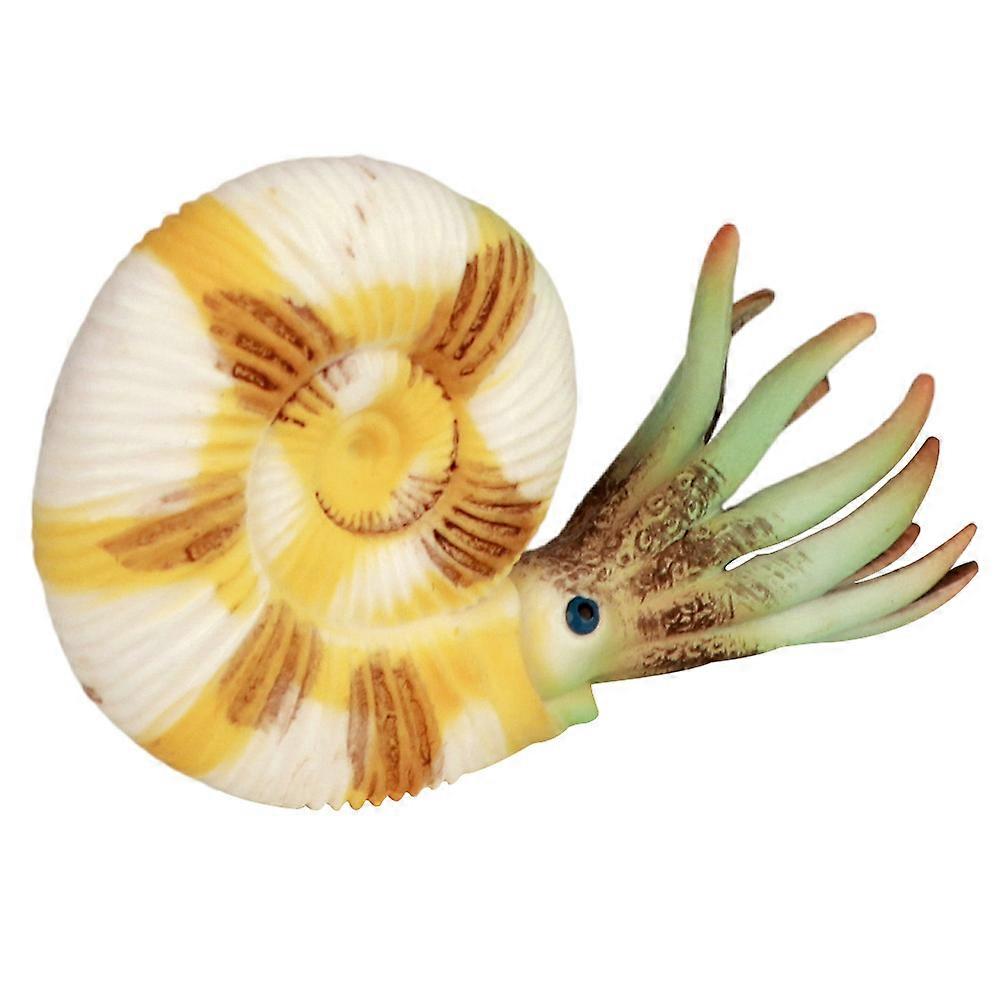 Sea Creature Model Nautilus Ornament for Decor One Piece White Plastic