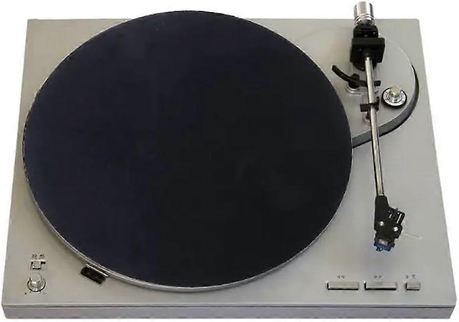 12 Inch Acrylic Slip Mat for Turntables Black Compatible with Most Turntables, AntiStatic